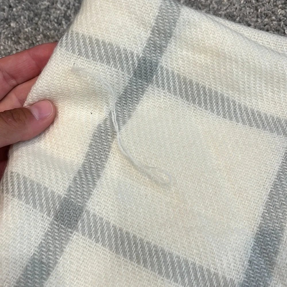 NWOT Plaid Knit Blanket Scarves